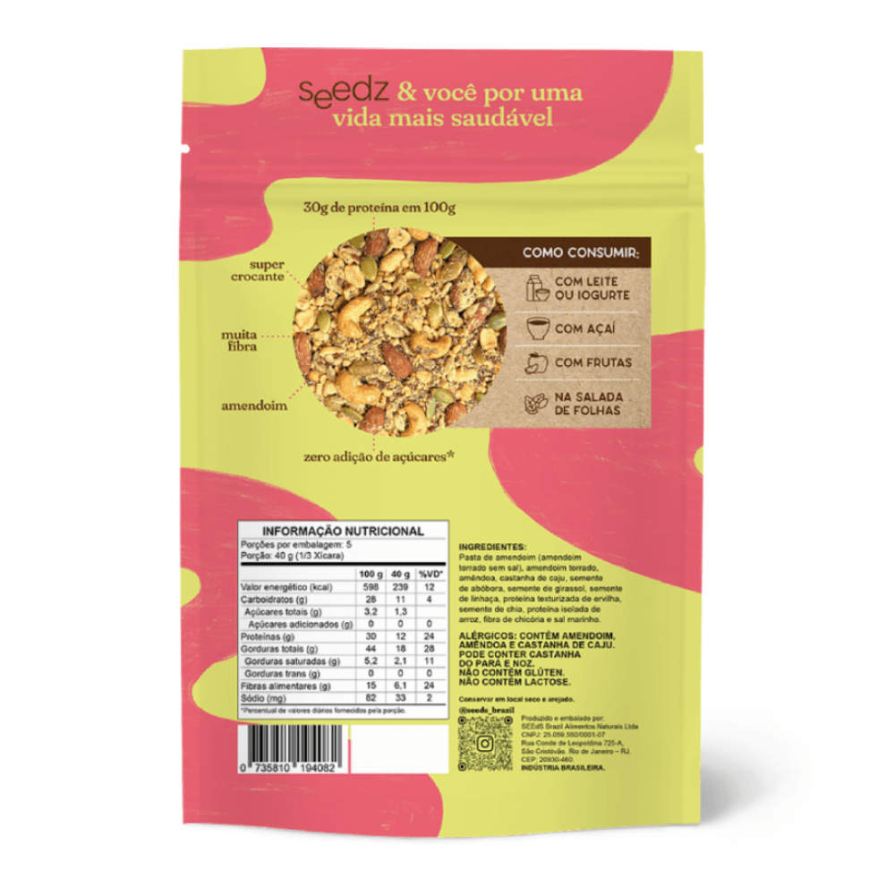 Granola Super Proteica – Sem Glúten e Zero Adição de Açúcar