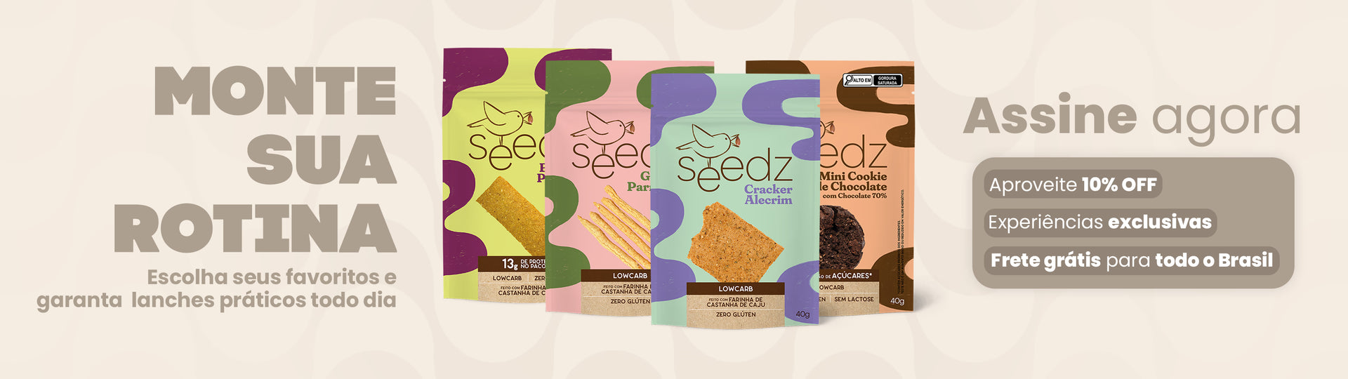 seedz, snacks saudáveis