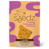 Cracker de Cúrcuma e Linhaça seedz, sem glúten, snack salgado funcional