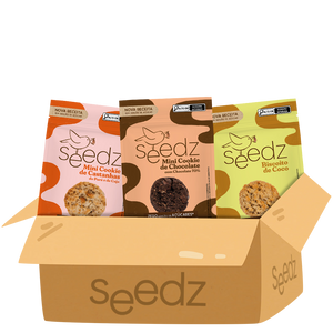 Kit Degustação Doces seedz, cookies e biscoitos sem açúcar adicionado